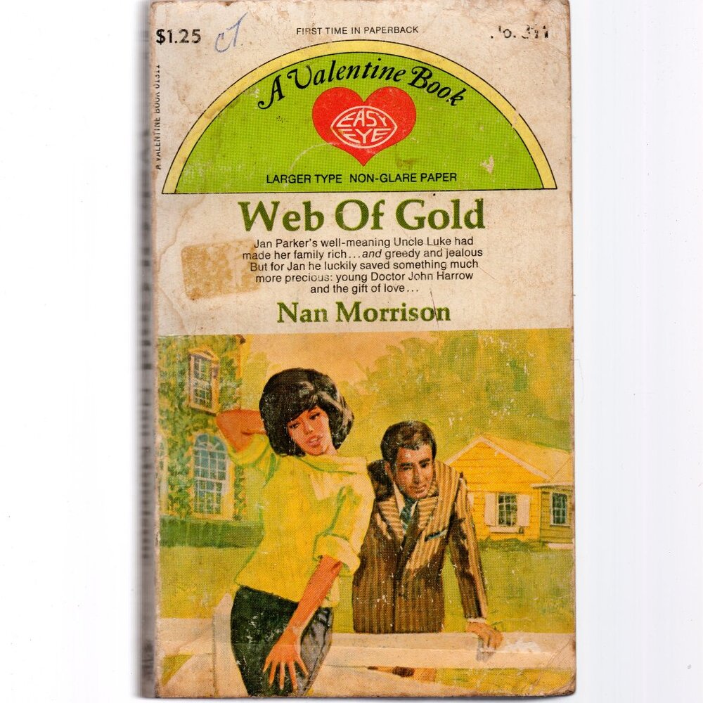 Vintage Mid-1960s Romance Novel - Web of Gold